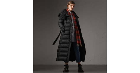 burberry damen daunenmantel|burberry cashmere cape coat.